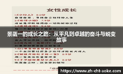 景菡一的成长之路：从平凡到卓越的奋斗与蜕变故事